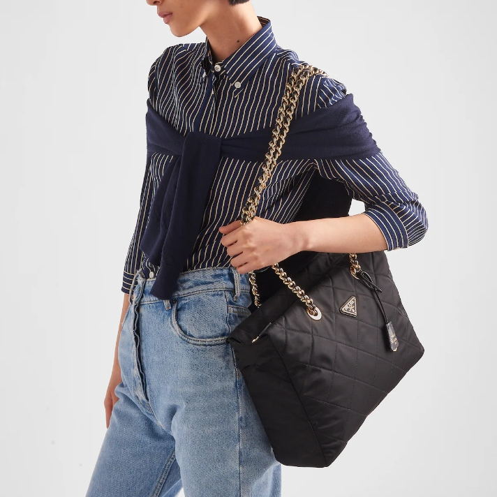 Prada 1BG467 Re-Edition 1995 Chaîne large Re-Nylon bag Size 35*25*9cm