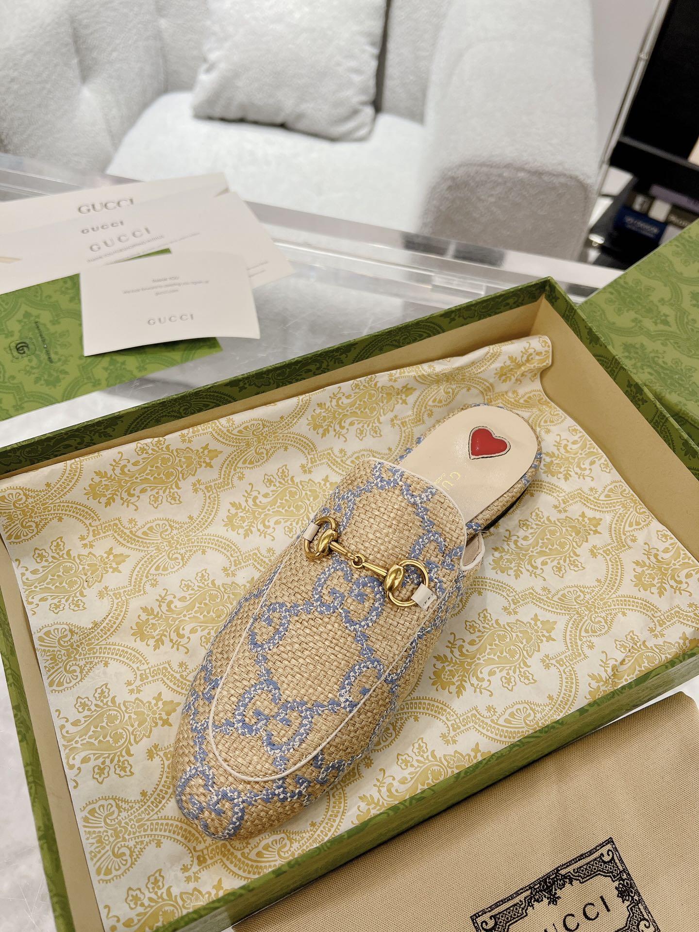 Gucci Princetown GG Slippers Size 35-40