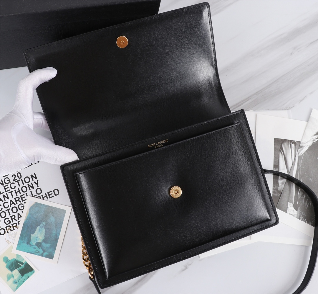 YSL Medium Sunset Women Shoulder Bags Size 25*18*5cm