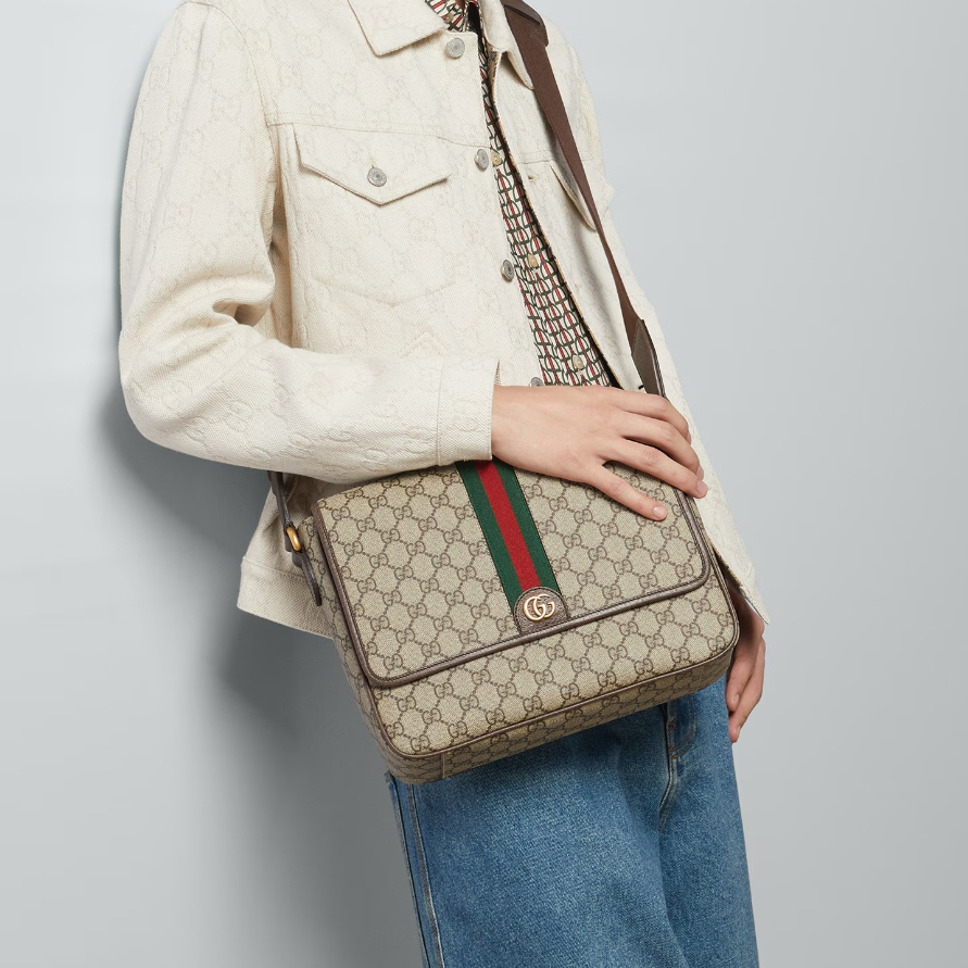 Gucci Mittelgrosse Ophidia Shoulder Bags Size 28*22*8cm