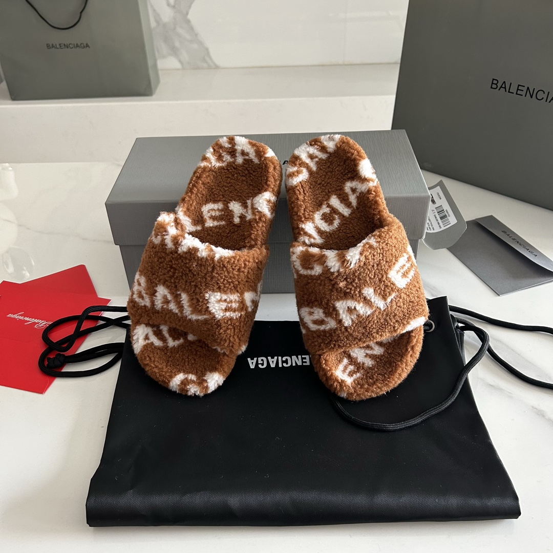 Balenciaga 23FW New Winter Slippers Size 35-41