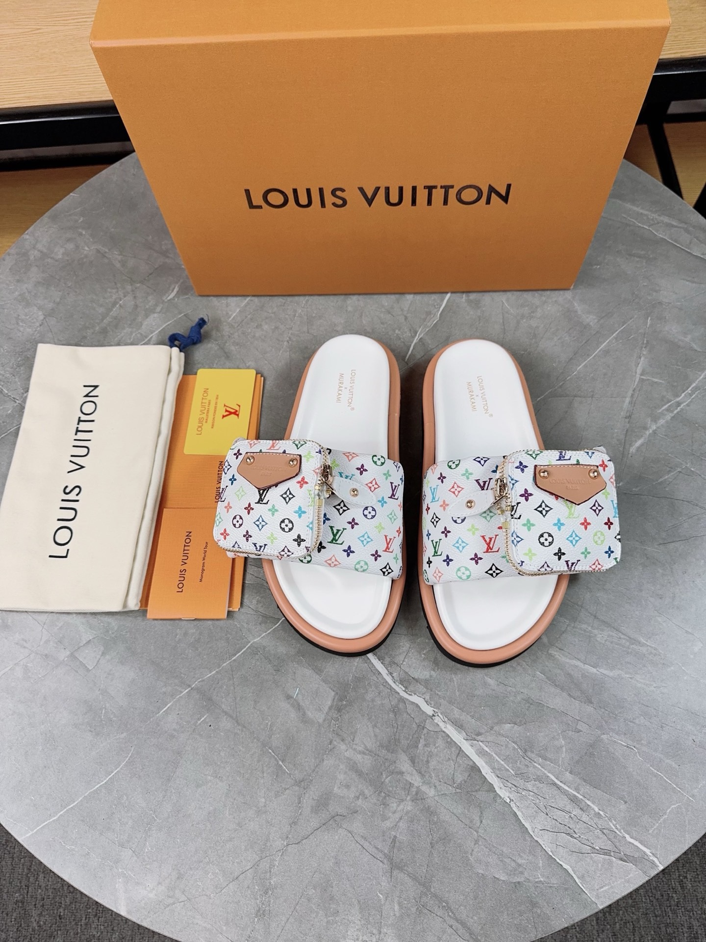 Louis Vuitton Pool Pillow Flat Comfort Slippers Size 36-46
