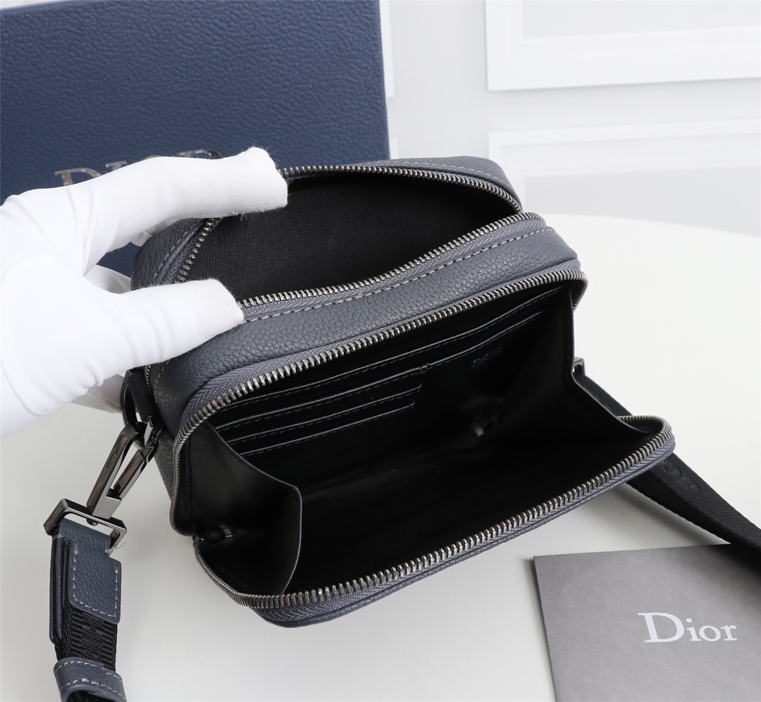Dior Mens Shoulder Bags 17*12.5*5cm