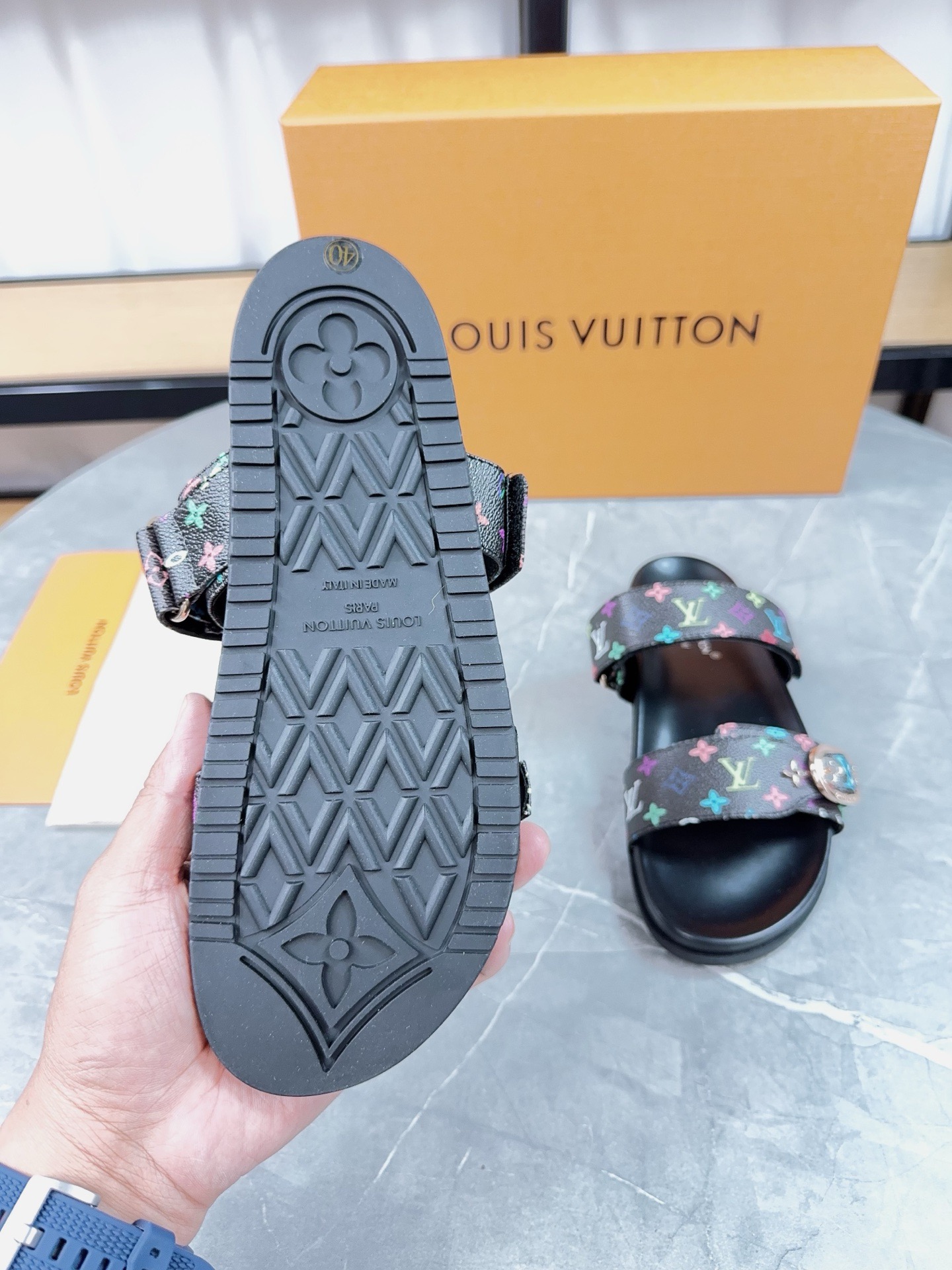 Louis Vuitton Pool Pillow Flat Comfort Slippers Size 36-46