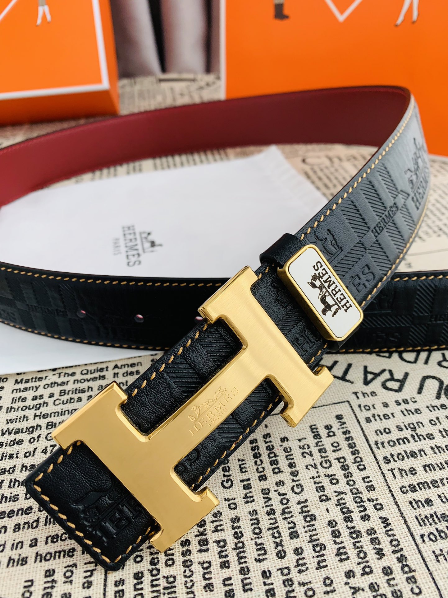 Hermes Men Belt Width 3.8cm