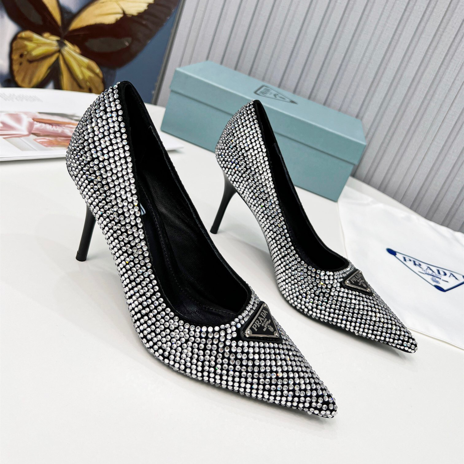 Prada Brushed Leather Pumps Size 35-41 3-Color