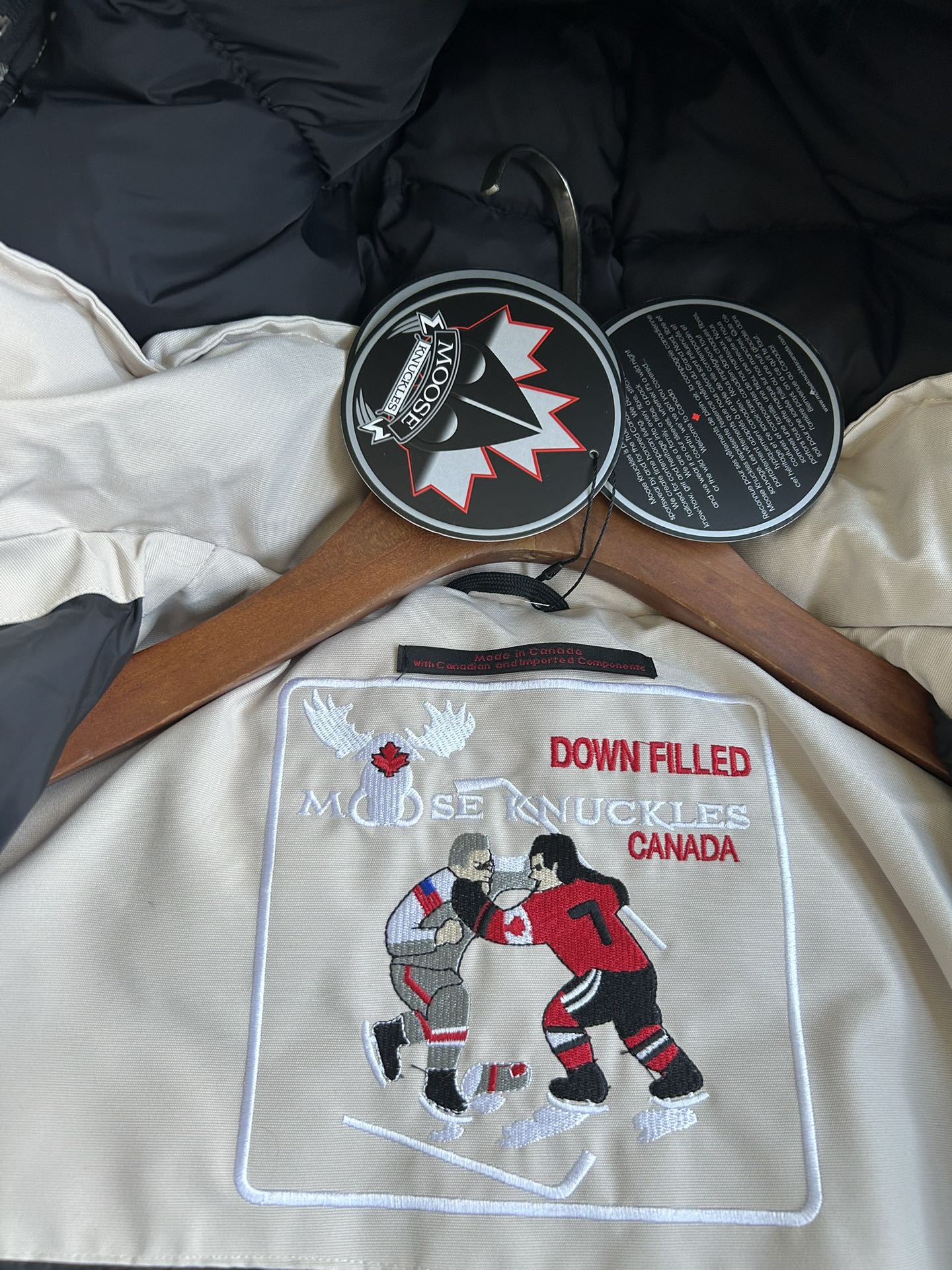 Moose Knuckles 06 Men Winter Jacket Size S-XXL Beige