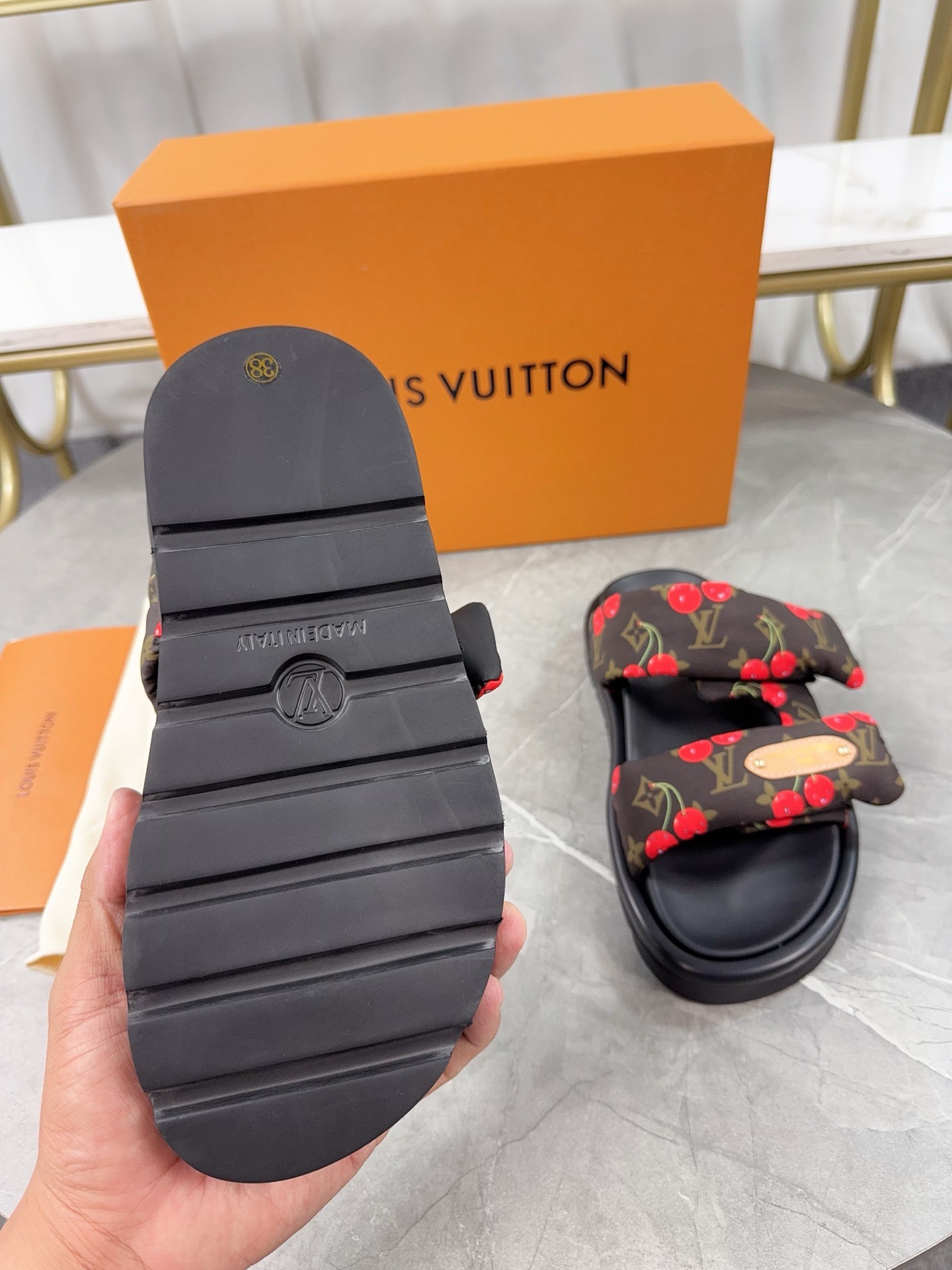 Louis Vuitton Pool Pillow Flat Comfort Slippers Size 36-46