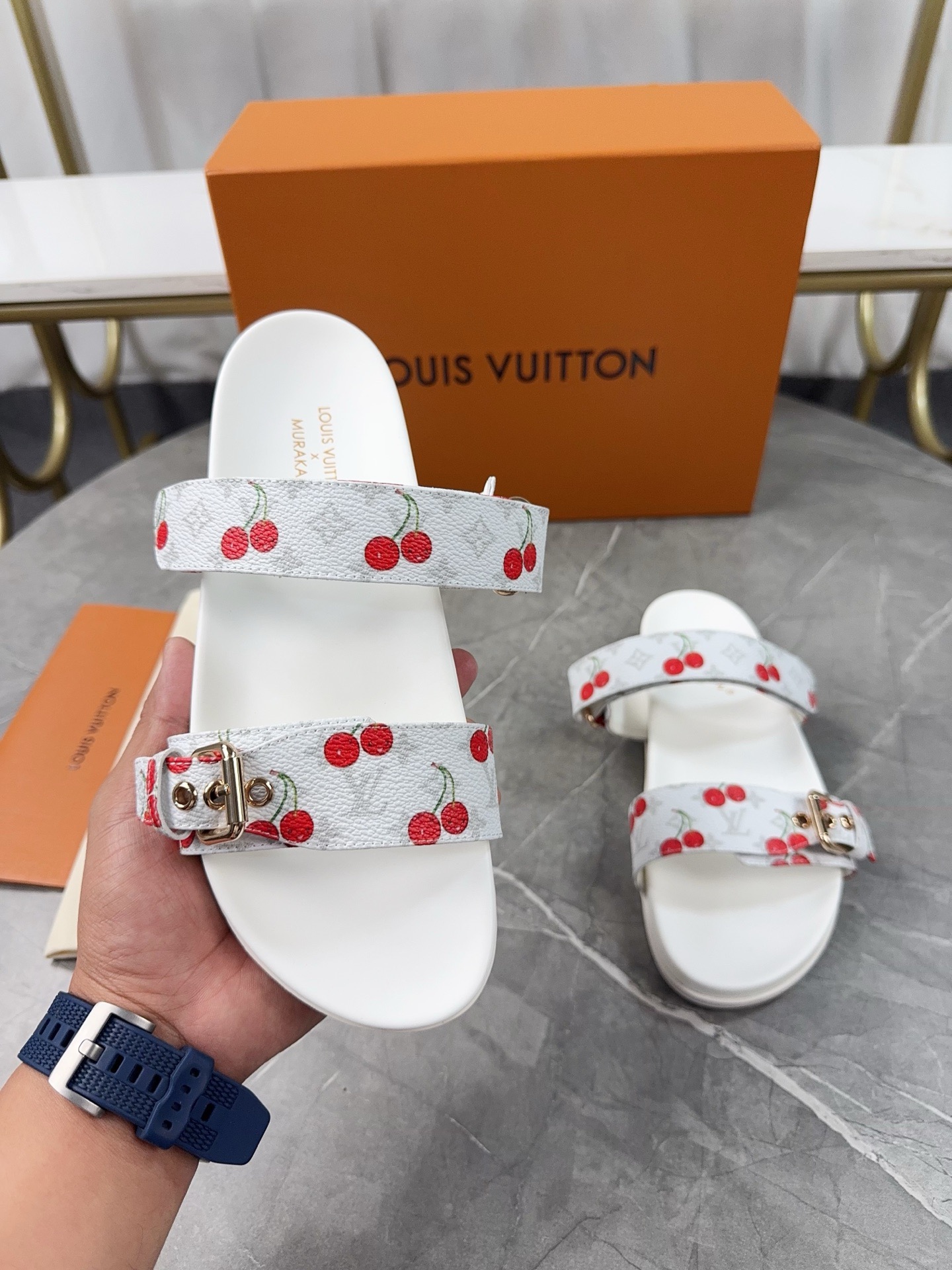 Louis Vuitton Pool Pillow Flat Comfort Slippers Size 36-46