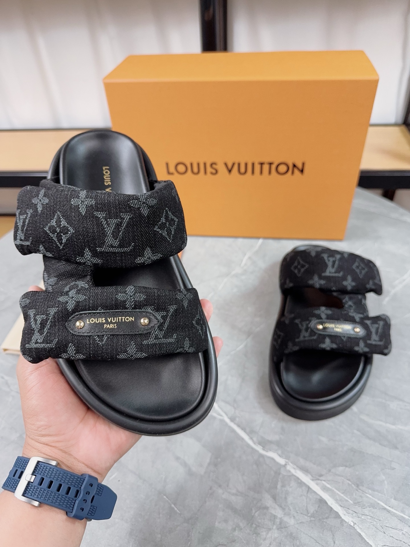 Louis Vuitton Pool Pillow Flat Comfort Slippers Size 36-46