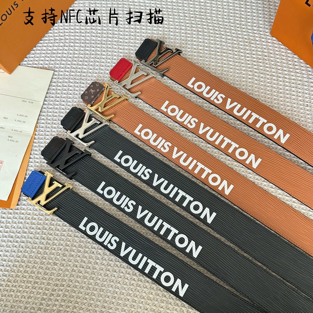 Louis Vuitton Men Belt Width 4cm