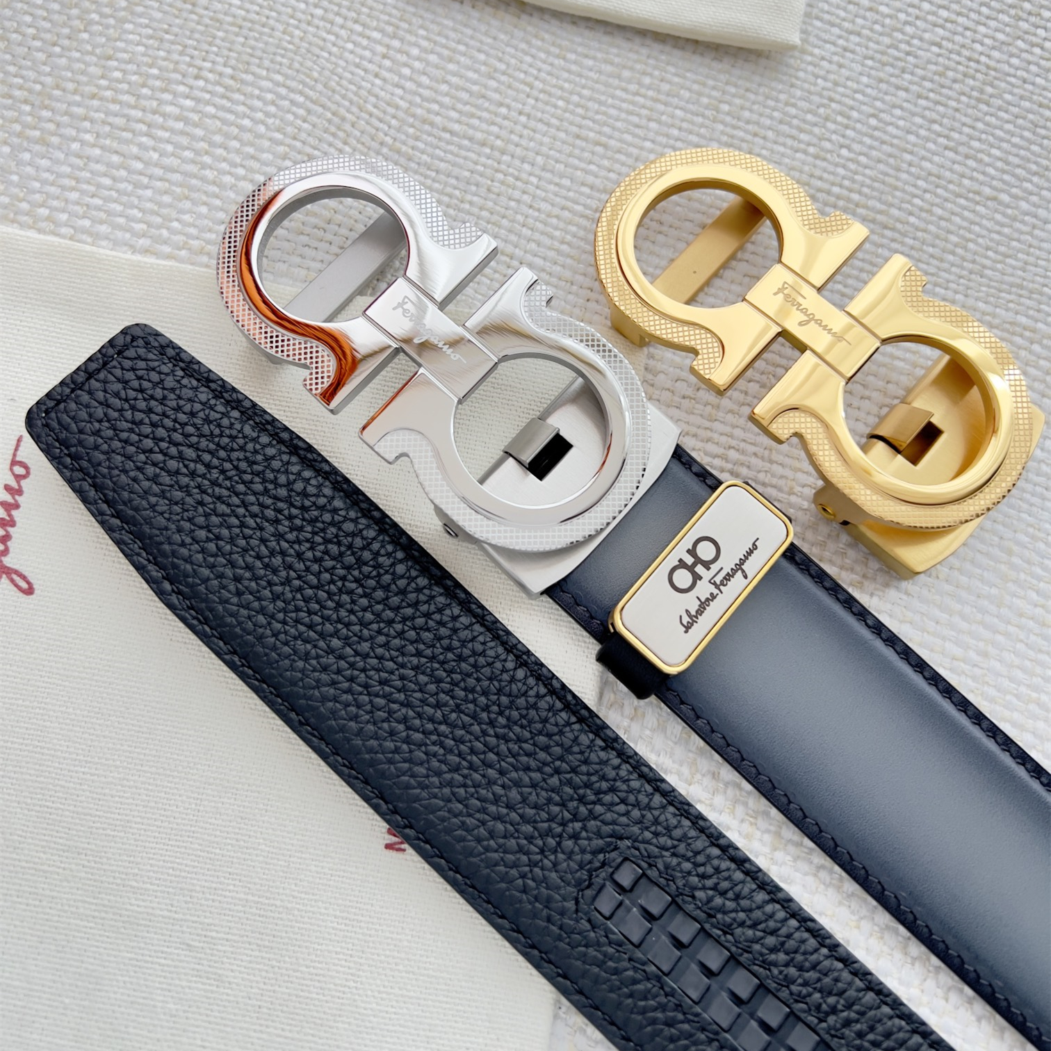 Ferragamo Men Belt Width 3.5cm