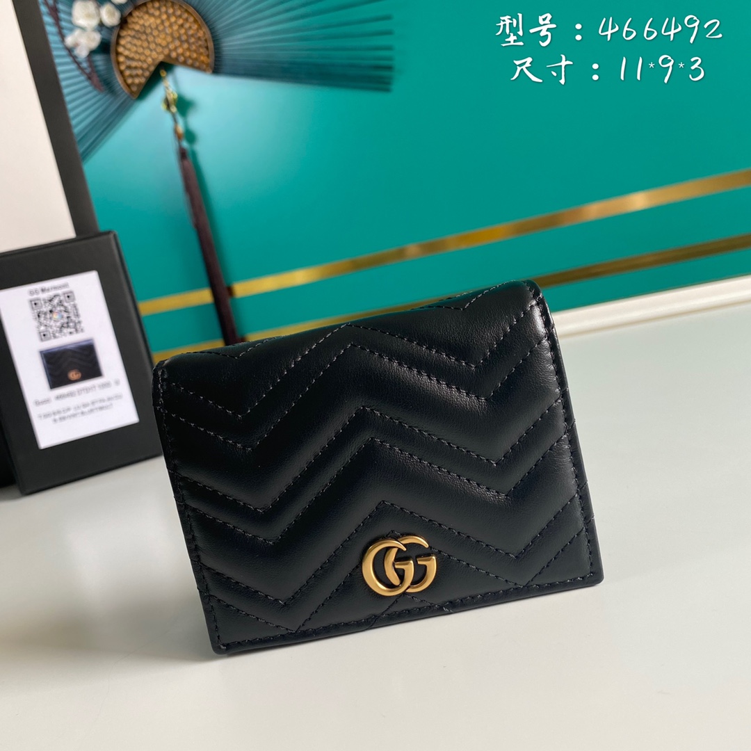 Gucci GG Marmont Women Mens Wallet Purse 11*9*3cm