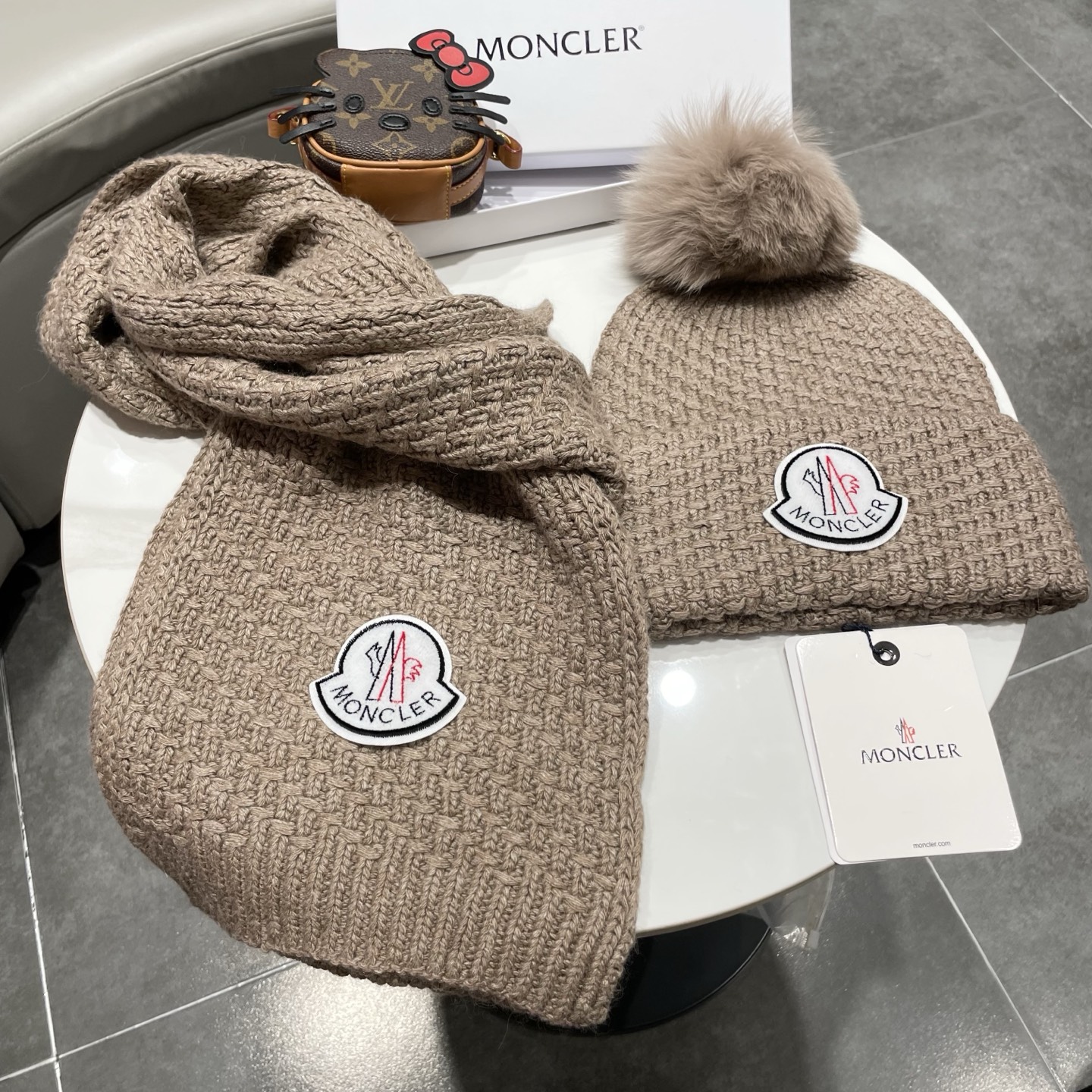 Moncler Knitted Hat+Scarf