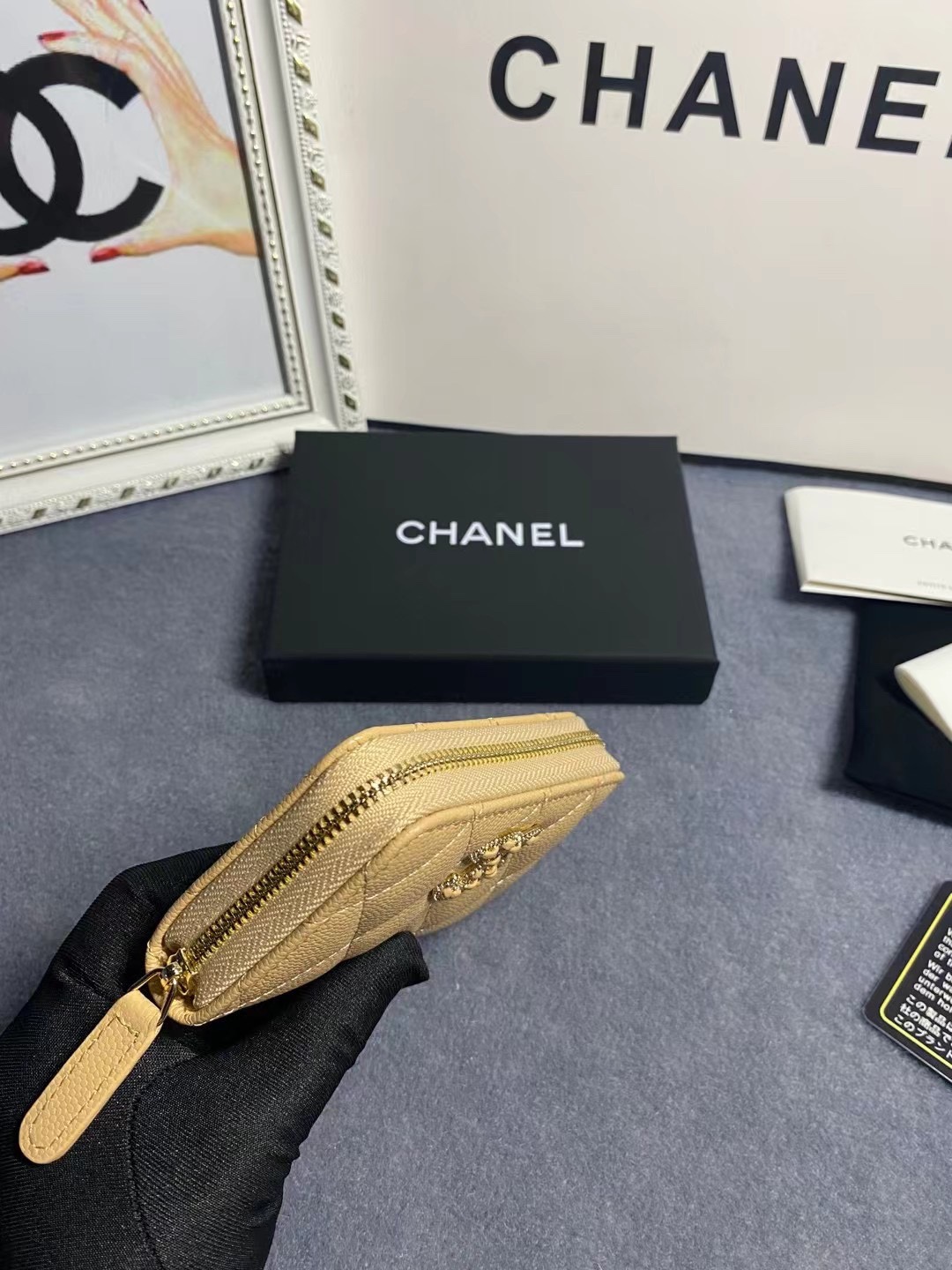 Chanel Card Holder Size 11*7*2cm