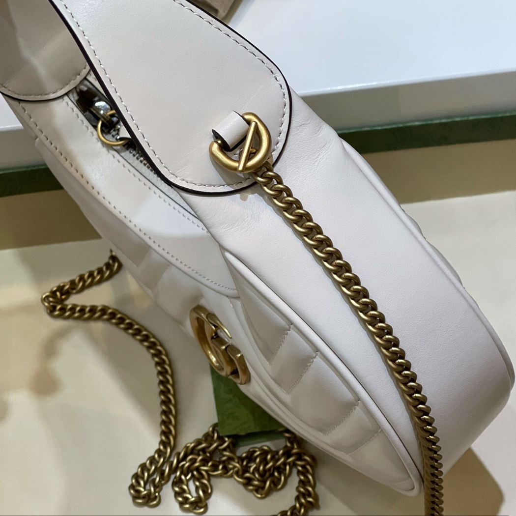Gucci GG Marmont Half-moon-shaped Bags for Women Size 21*11*5cm