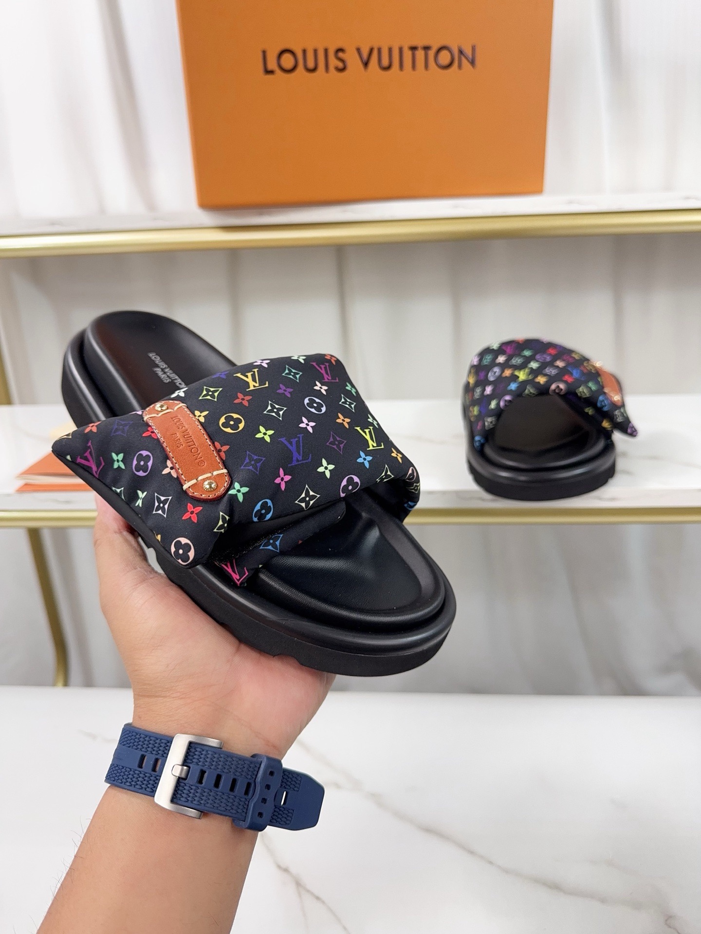 Louis Vuitton Pool Pillow Flat Comfort Slippers Size 36-46