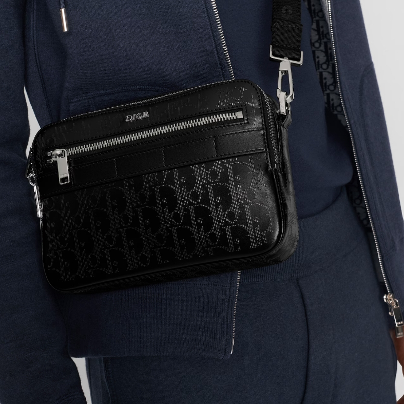 Dior Oblique Galaxy Men Shoulder Bags Size 22*15*6cm