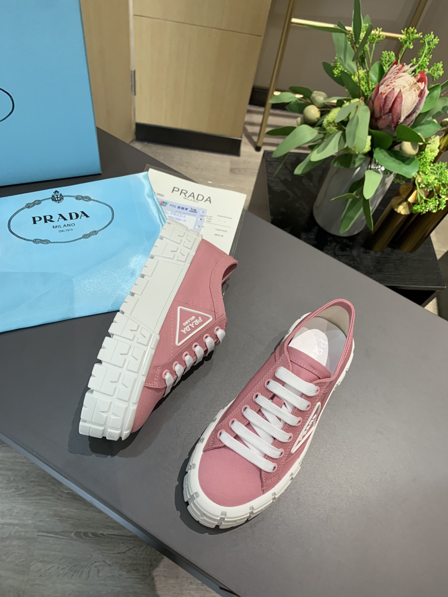 Prada 2024 New Double Wheel Re-Nylon gabardine Sneaker Size 36-41