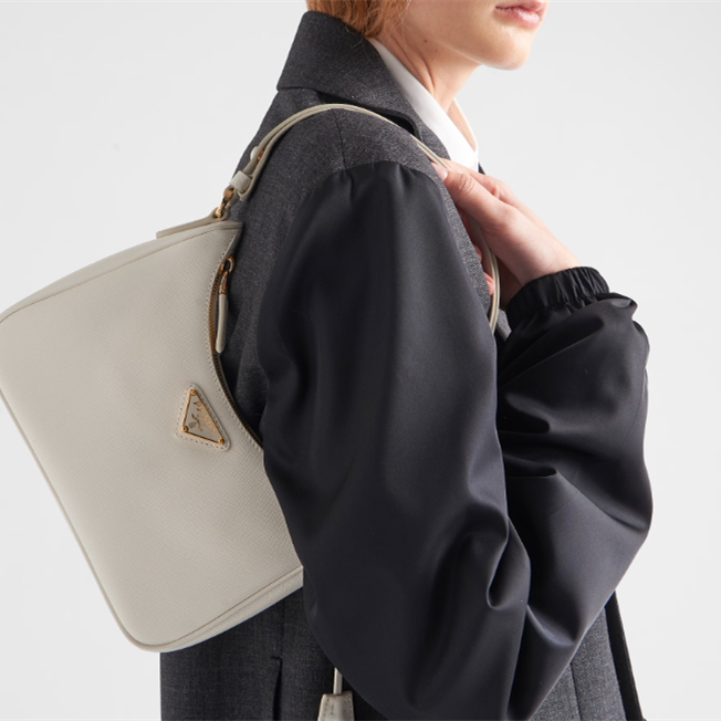 Prada 1BC204 Saffiano Leather Shoulder Bags Size 22*18*6cm