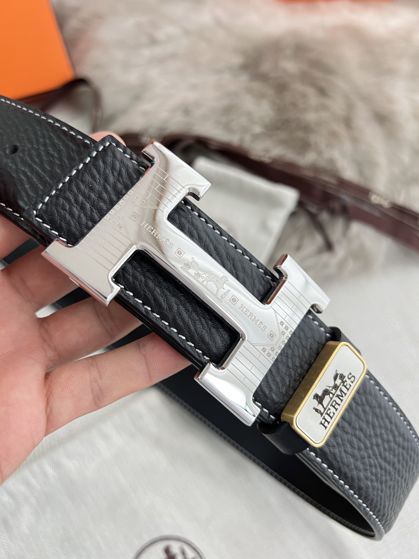Hermes Men Belt Width 3.8cm