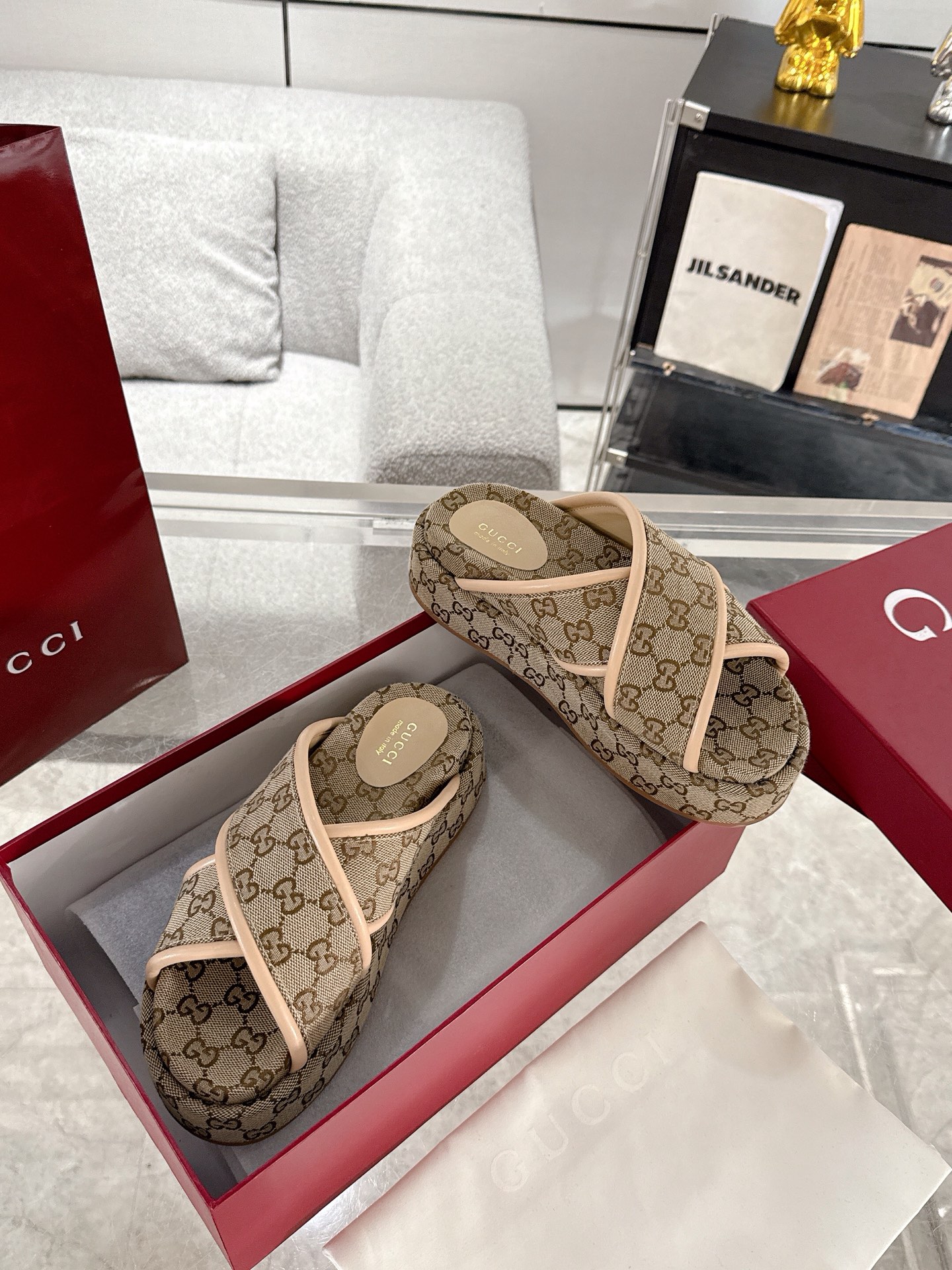 Gucci Platform Sandal Slippers Size 36-44