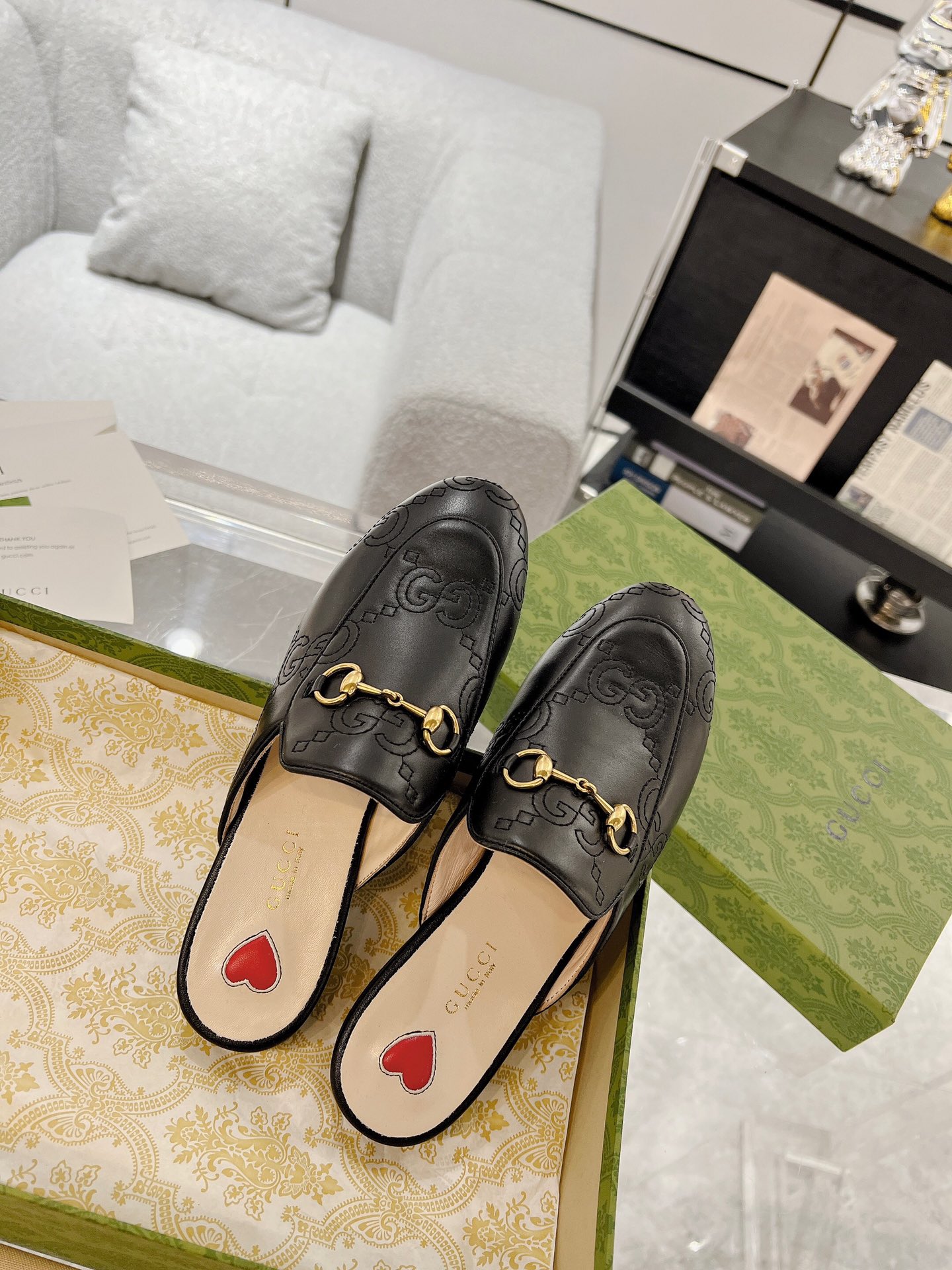 Gucci Princetown GG Slippers Size 35-40