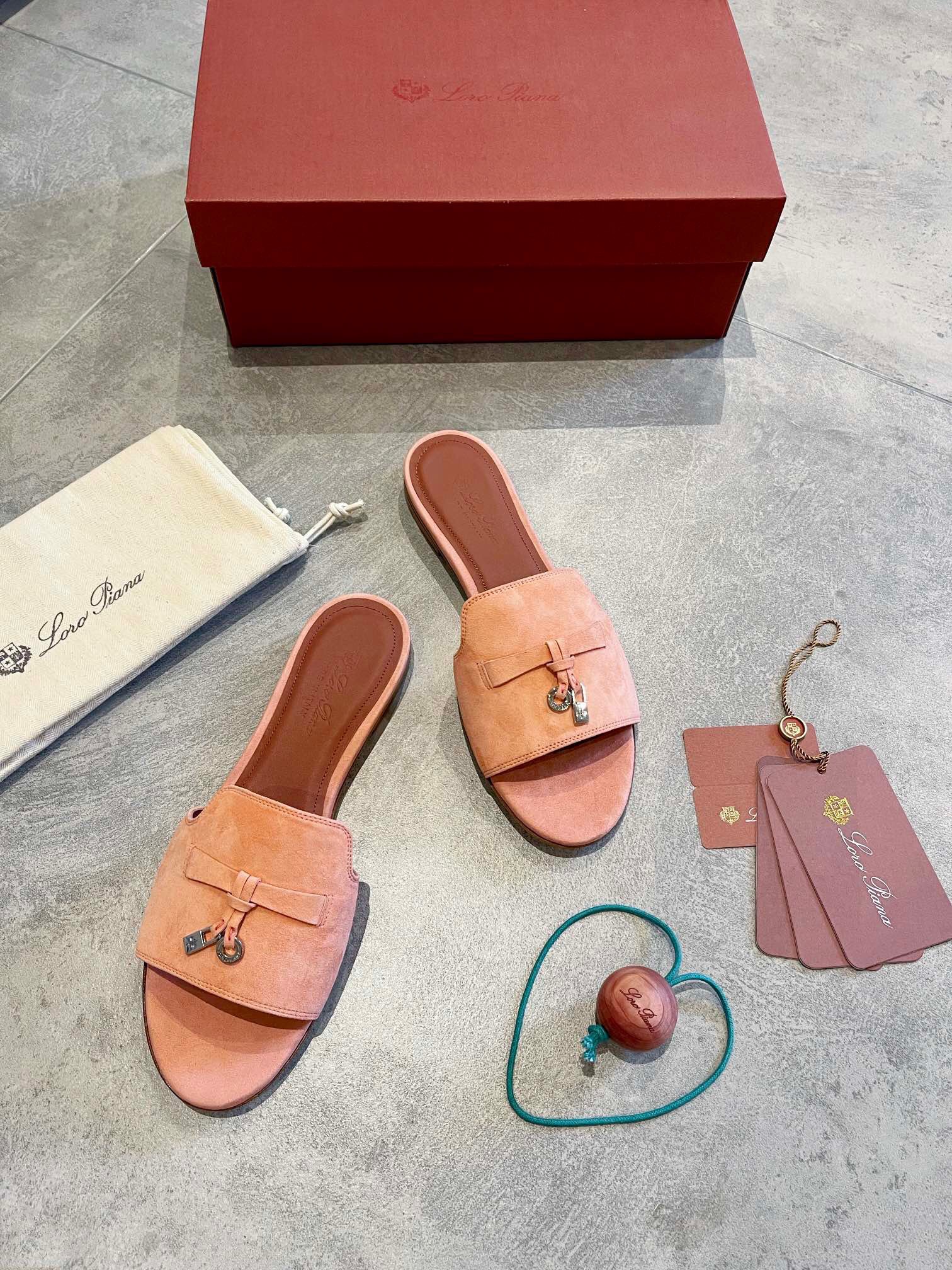 Loro Piana Charms Slipper Women Slippers Size 36-41