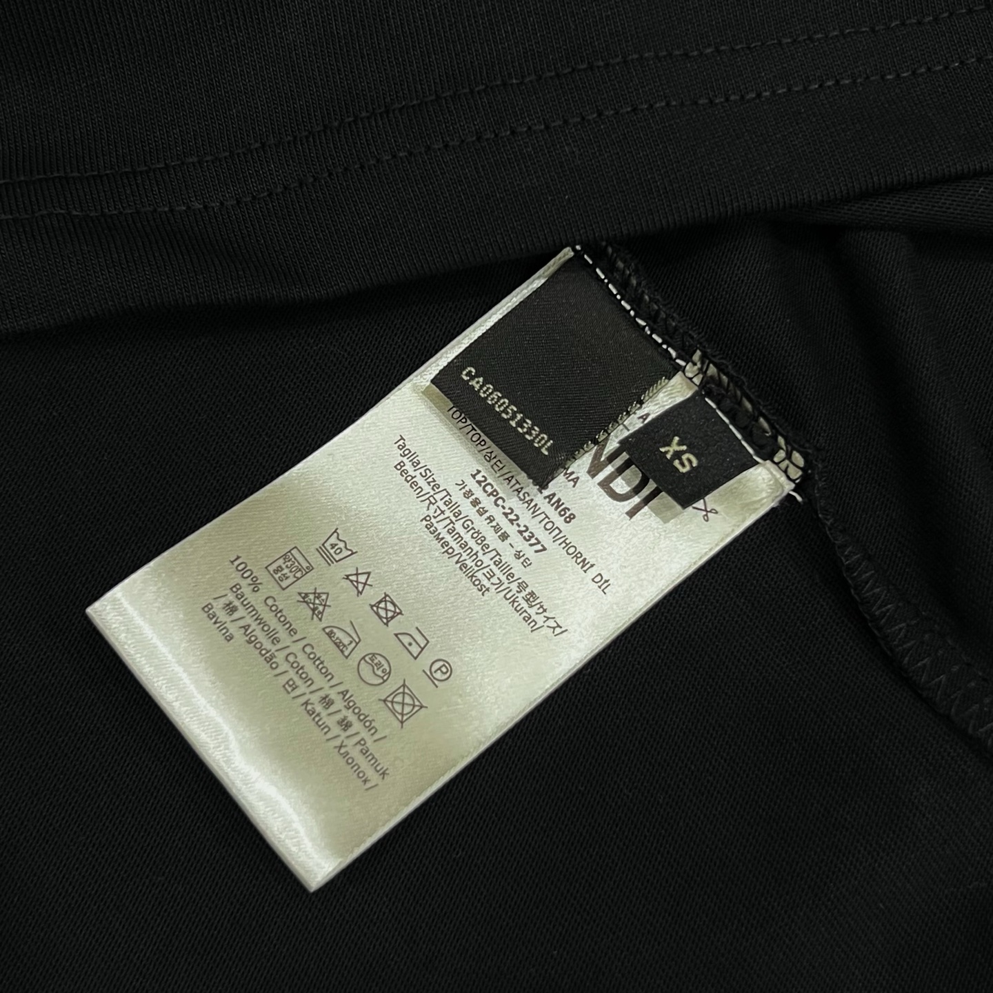 Fendi T Shirt  Embroider Logo Size XS-L