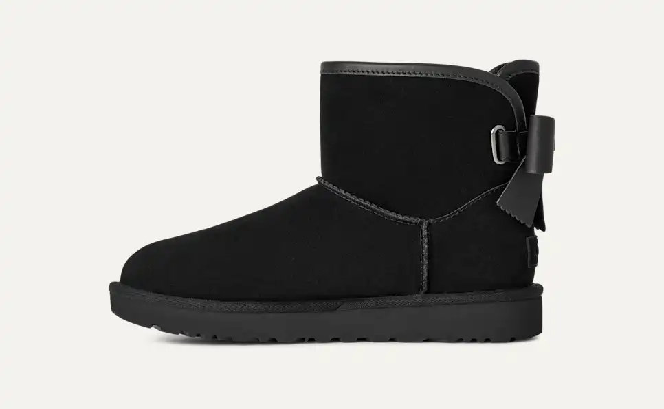 UGG Women's Ultra Mini Bailey Leather Bow
