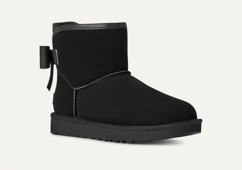 UGG Women's Ultra Mini Bailey Leather Bow