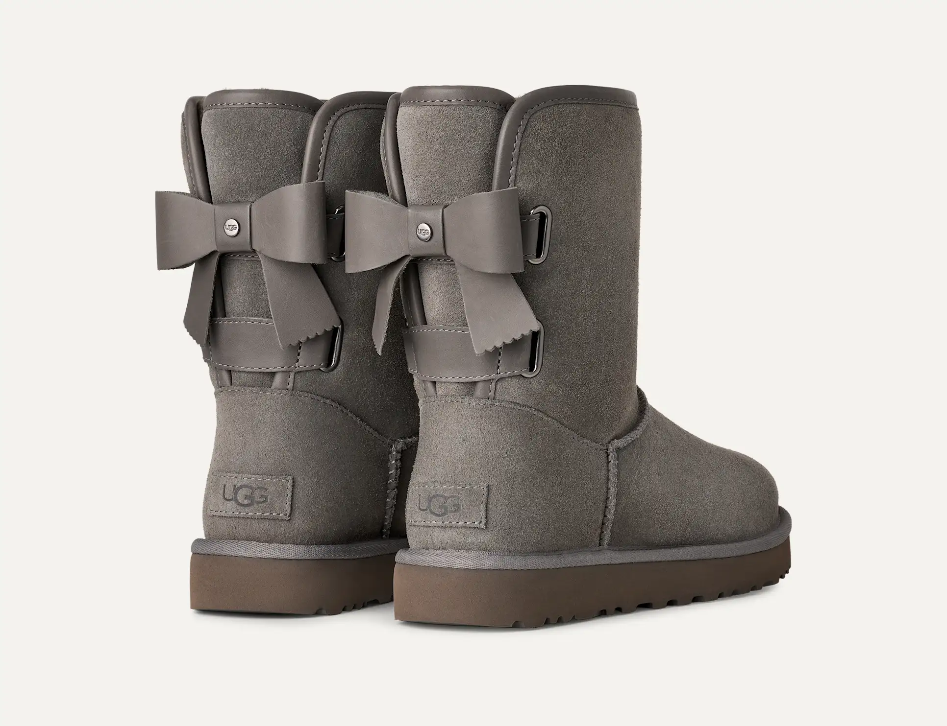 UGG Women's Short Bailey Leather Bow