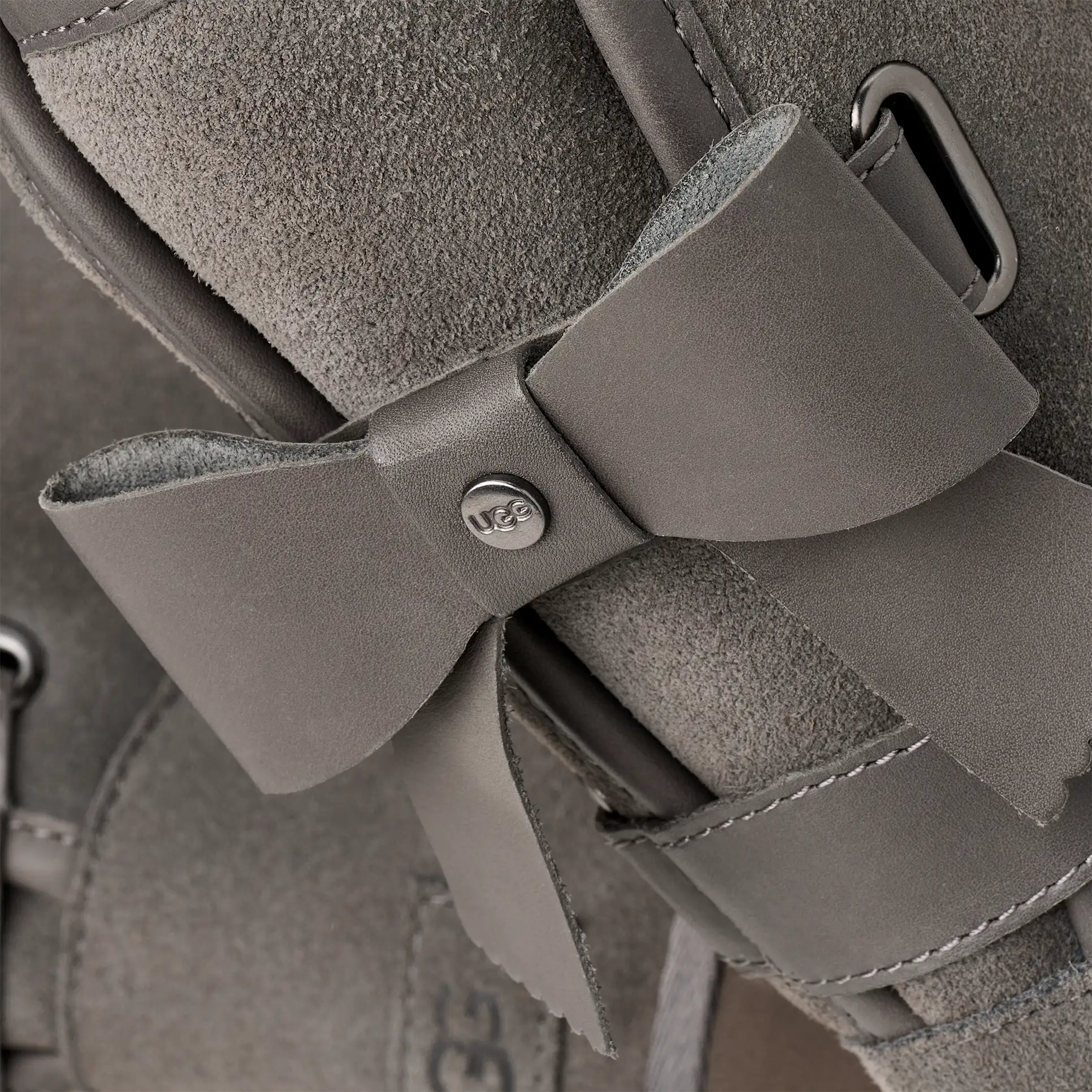 UGG Women's Short Bailey Leather Bow