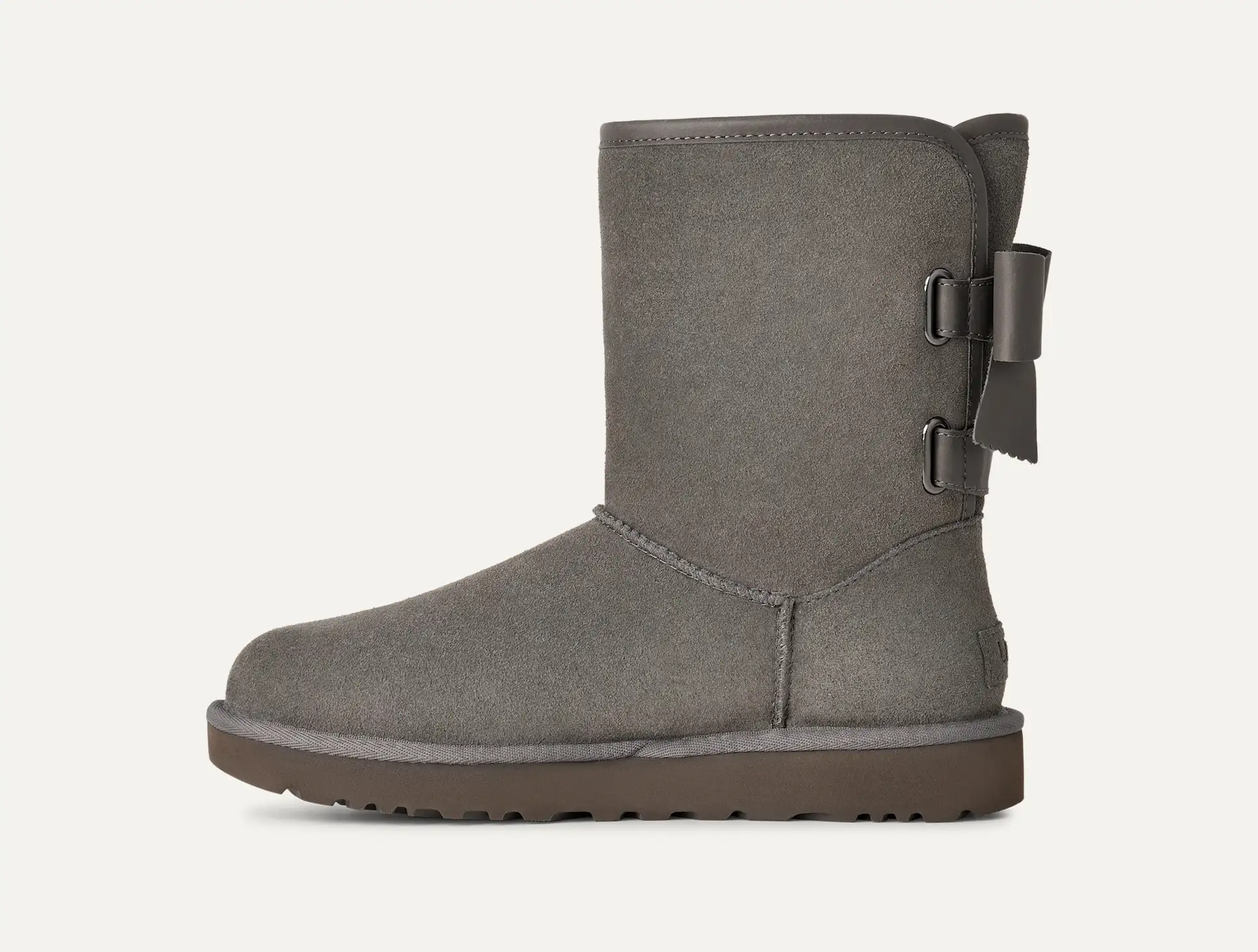 UGG Women's Short Bailey Leather Bow