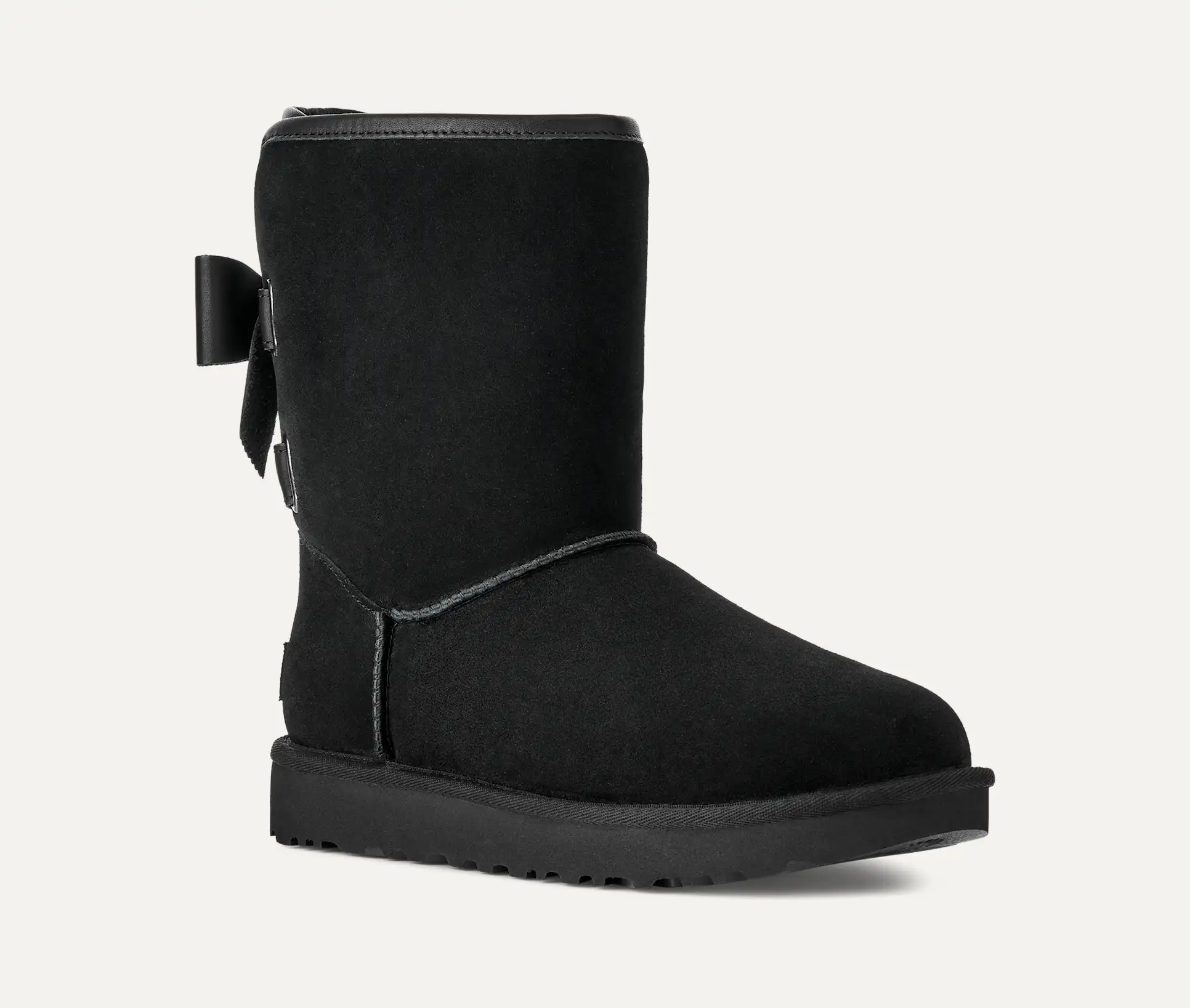 UGG Women's Short Bailey Leather Bow