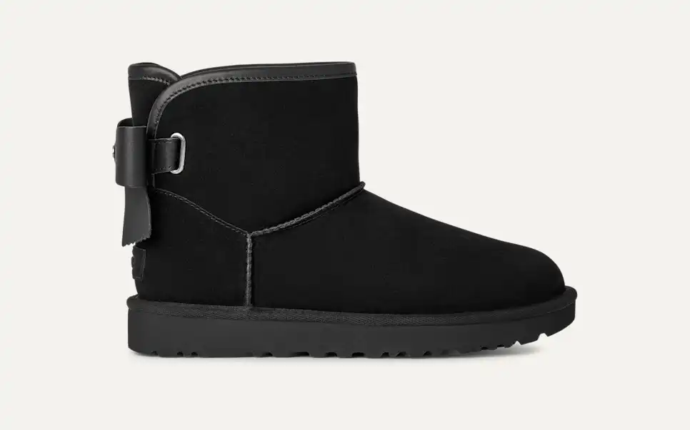UGG Women's Ultra Mini Bailey Leather Bow