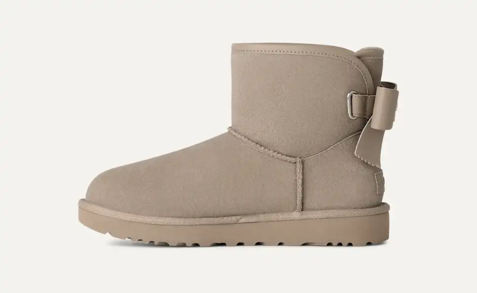 UGG Women's Ultra Mini Bailey Leather Bow
