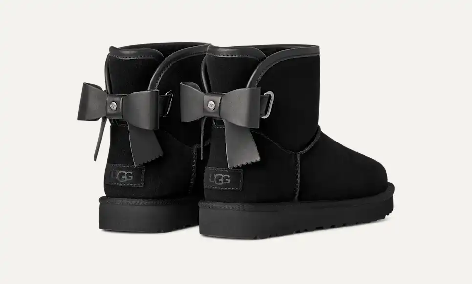 UGG Women's Ultra Mini Bailey Leather Bow