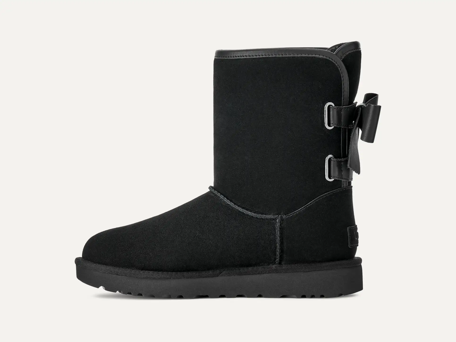 UGG Women's Short Bailey Leather Bow