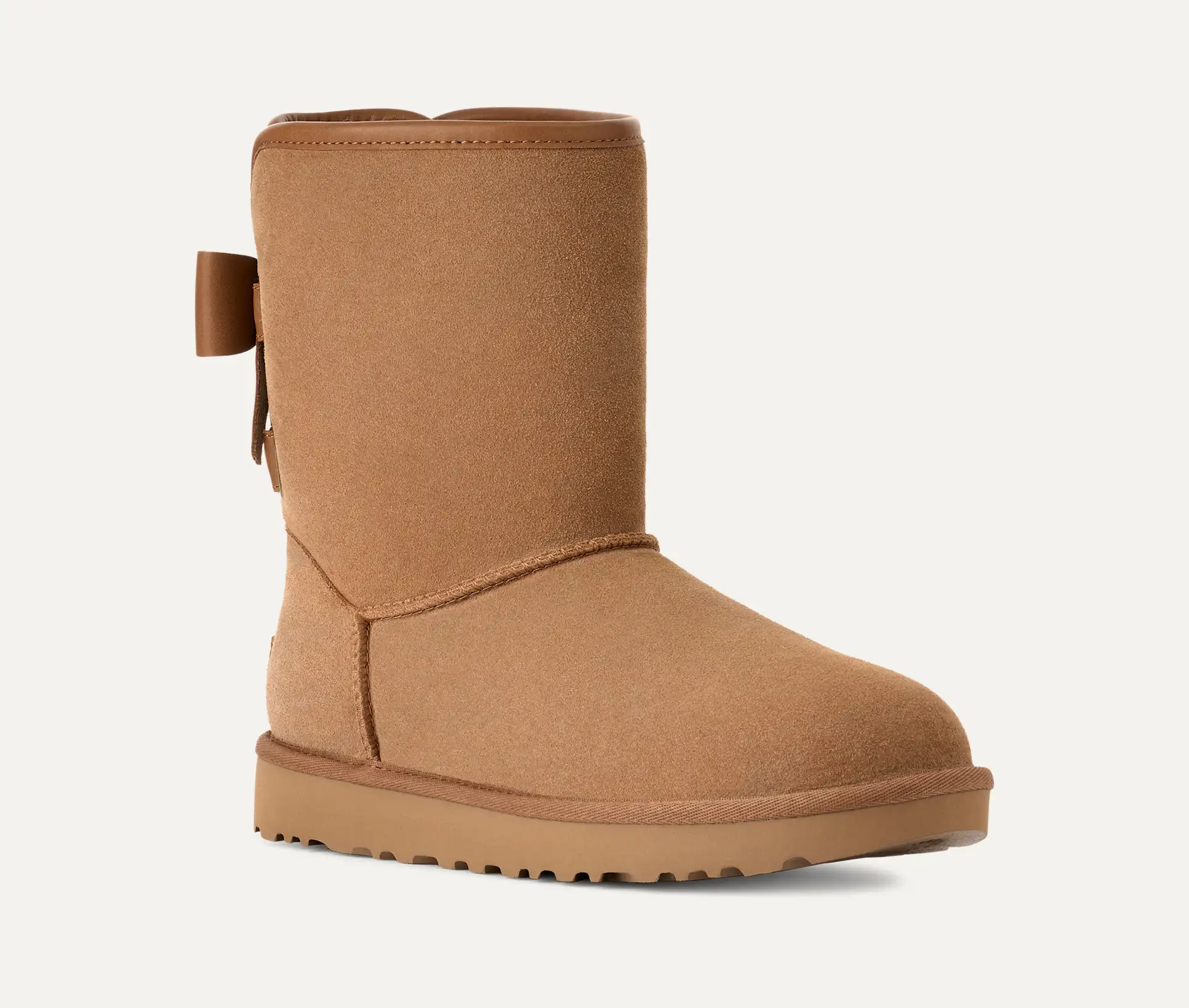 UGG Women's Short Bailey Leather Bow