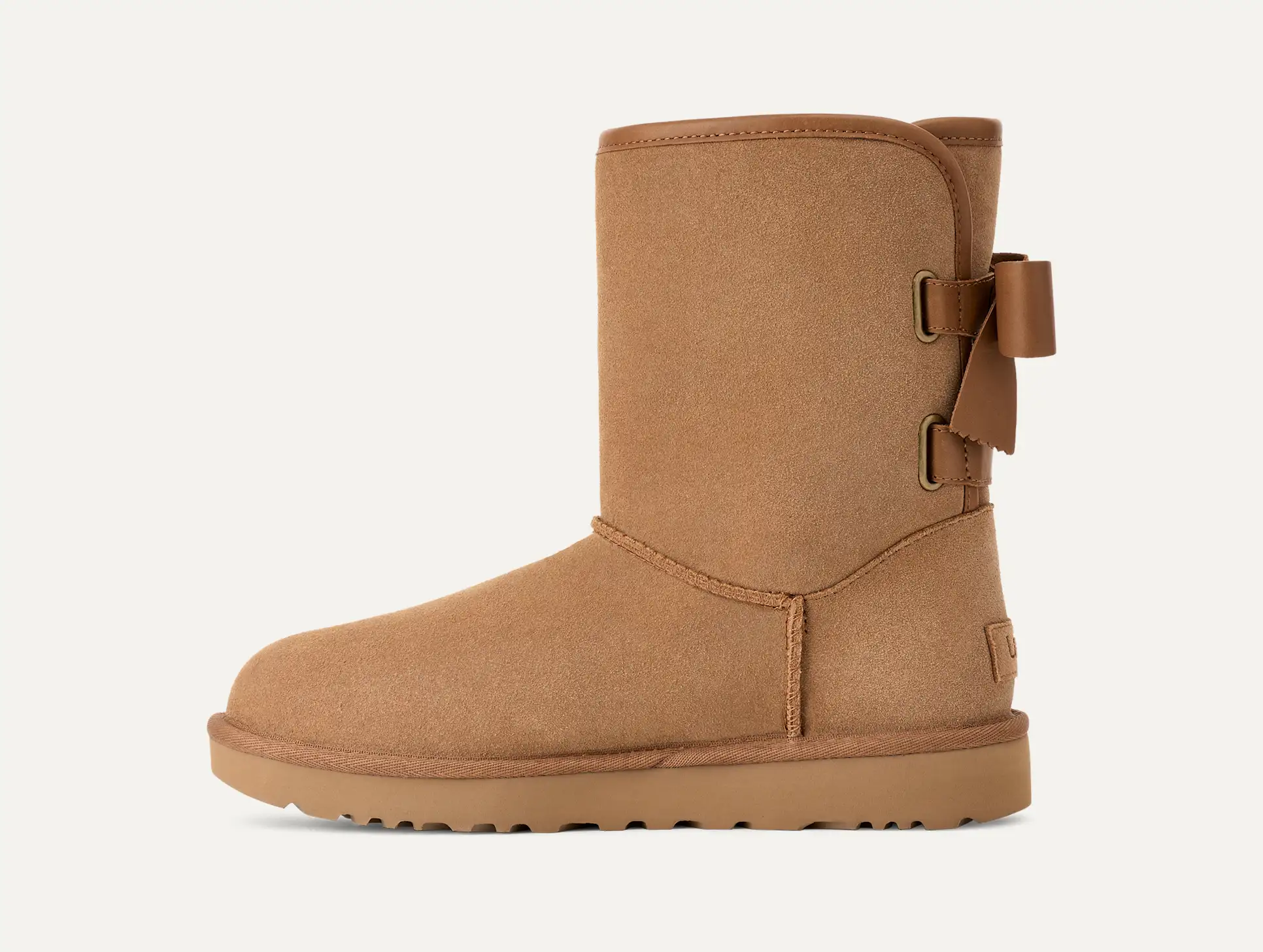 UGG Women's Short Bailey Leather Bow