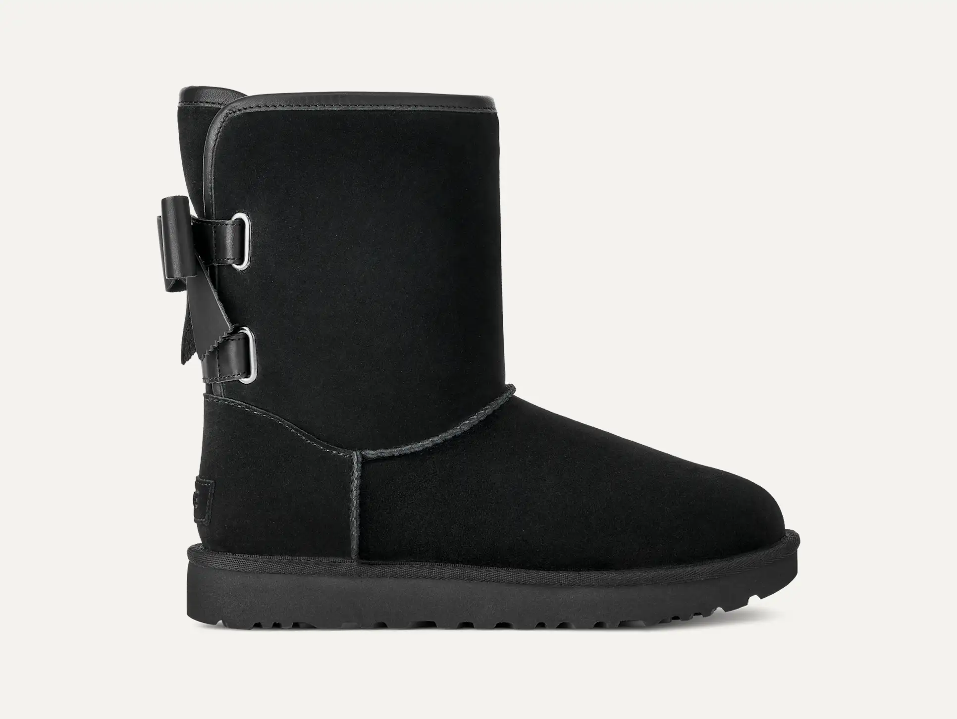 UGG Women's Short Bailey Leather Bow