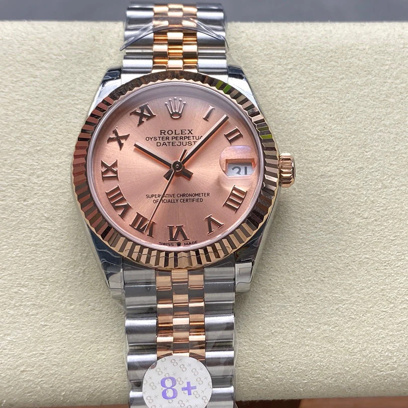 Datejust 31mm Pink Gold Steel Salmon Dial