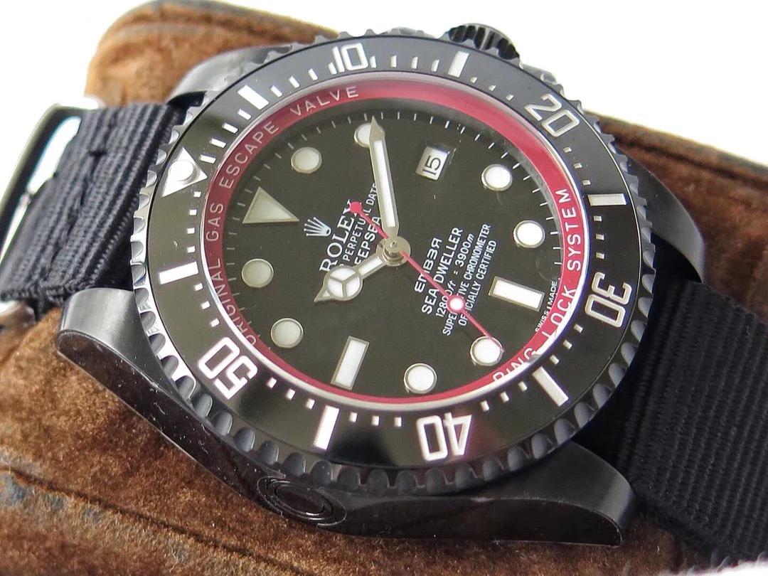 SEA-DWELLER DEEPSEA 44MM CUSTOM ALL BLACK BAMFORD TEXTILE