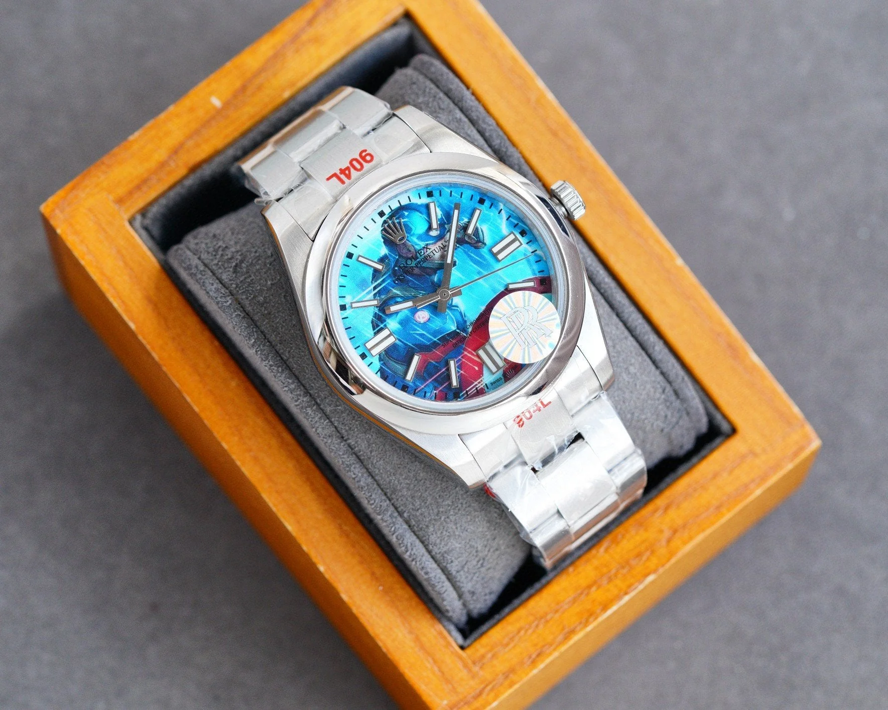 OYSTER 41 STAINLESS STEEL CUSTOM AVENGERS