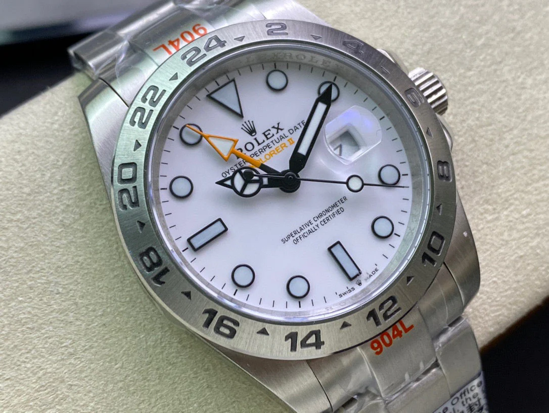 EXPLORER II 42MM STAINLESS STEEL WHITE DIAL