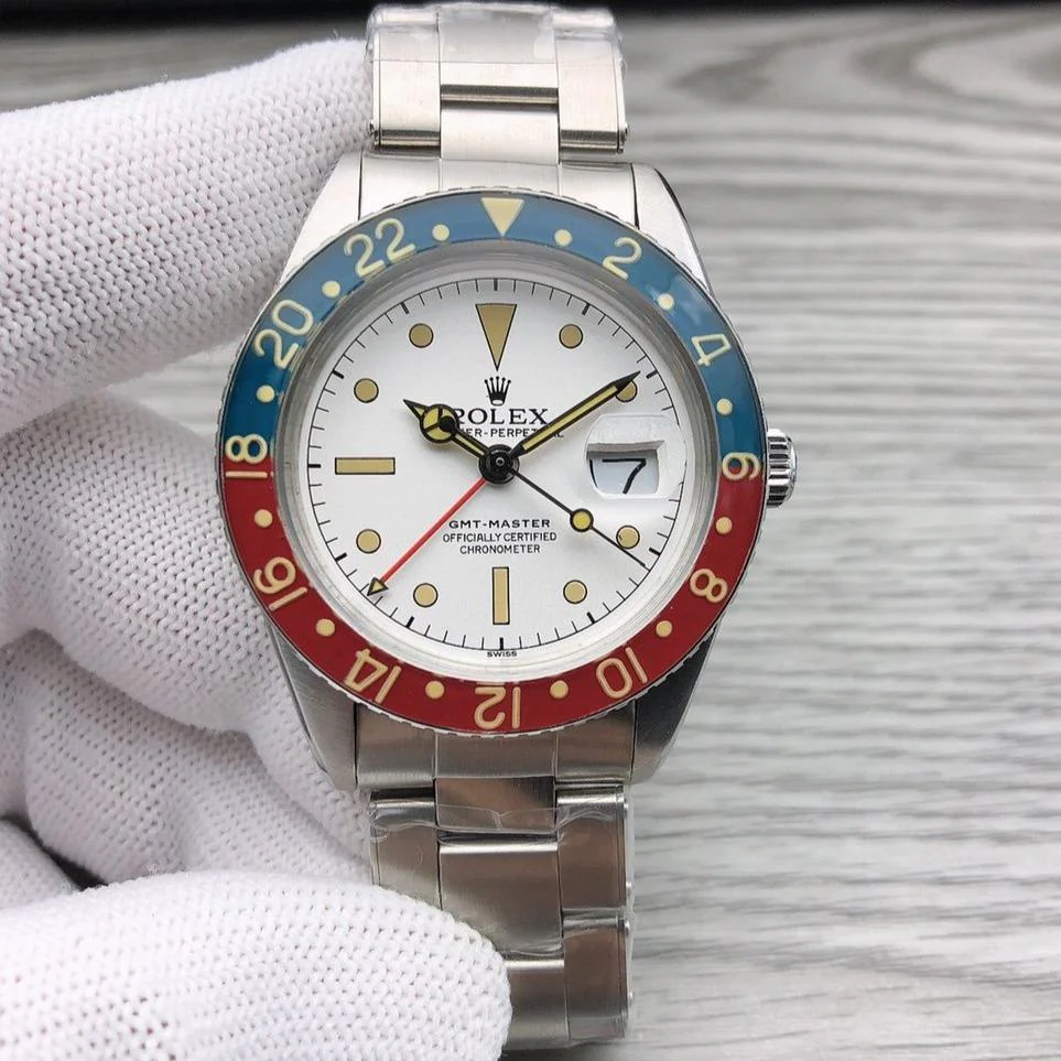 GMT-MASTER VINTAGE PEPSI 40MM WHITE DIAL