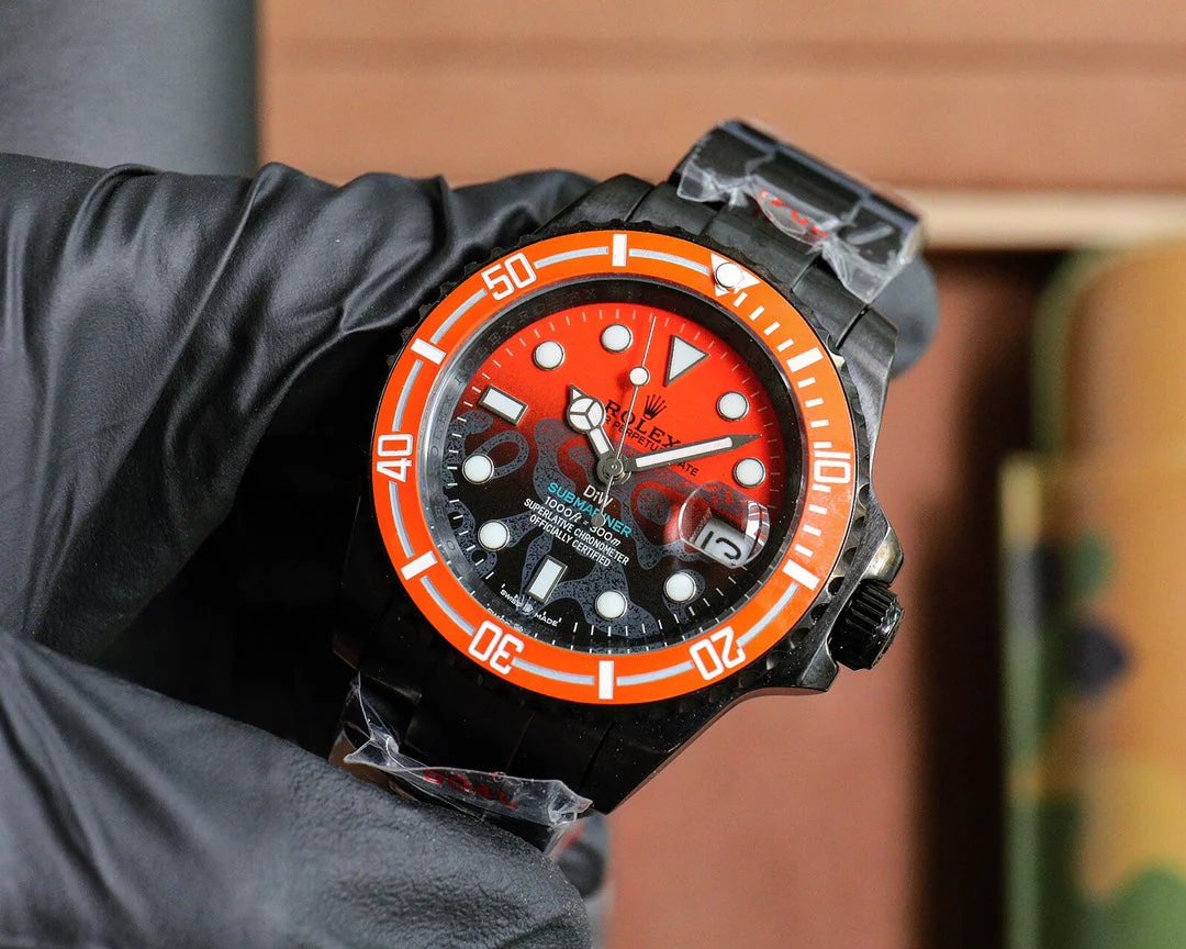 Rolex DIW Submariner 40mm Black Orange