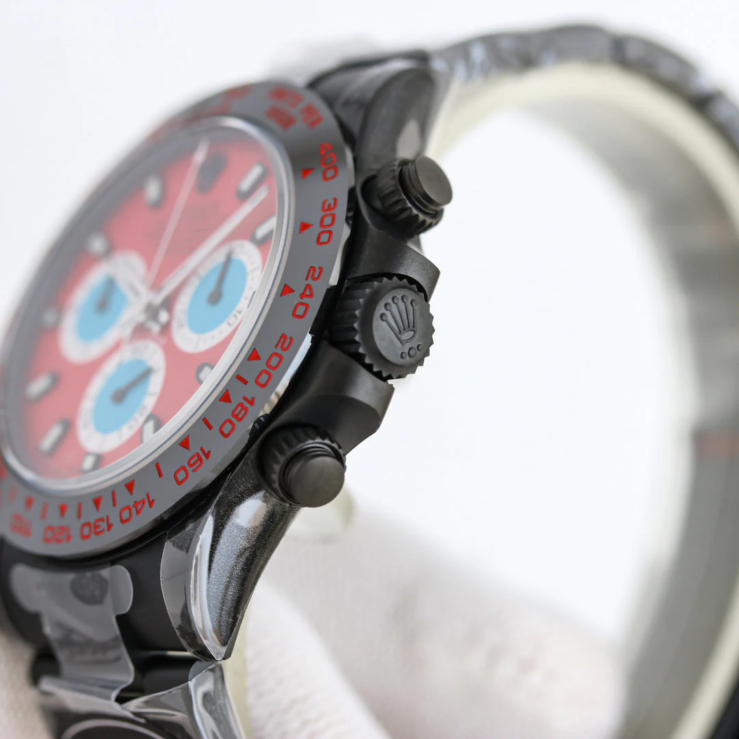 Rolex Daytona 40mm Carbon Black Red Dial