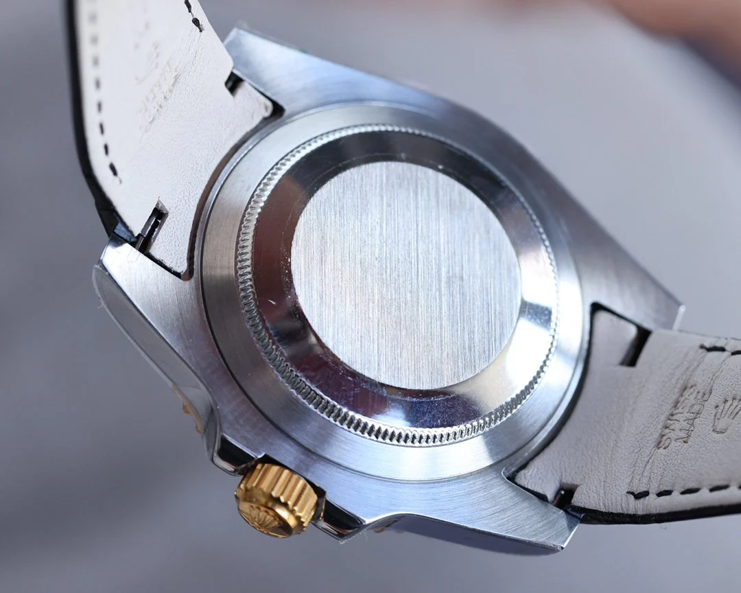 SUBMARINER DATE 40 STEEL CASE GOLD BLACK CERAMIC LEATHER